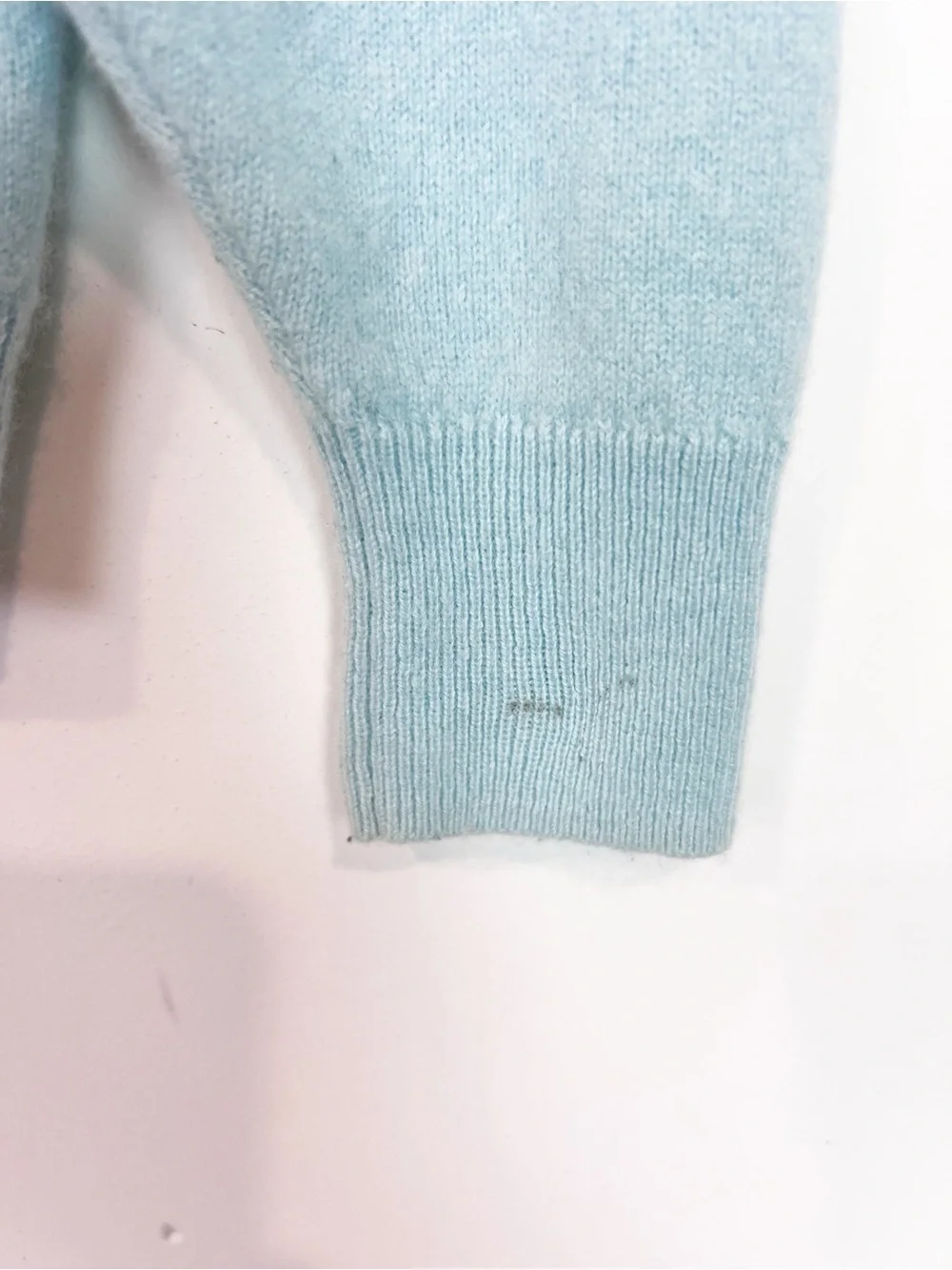 PILCRO ANTHROPOLOGIE AQUA BLUE CASHMERE PULLOVER SWEATER SZ XS